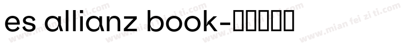 es allianz book字体转换